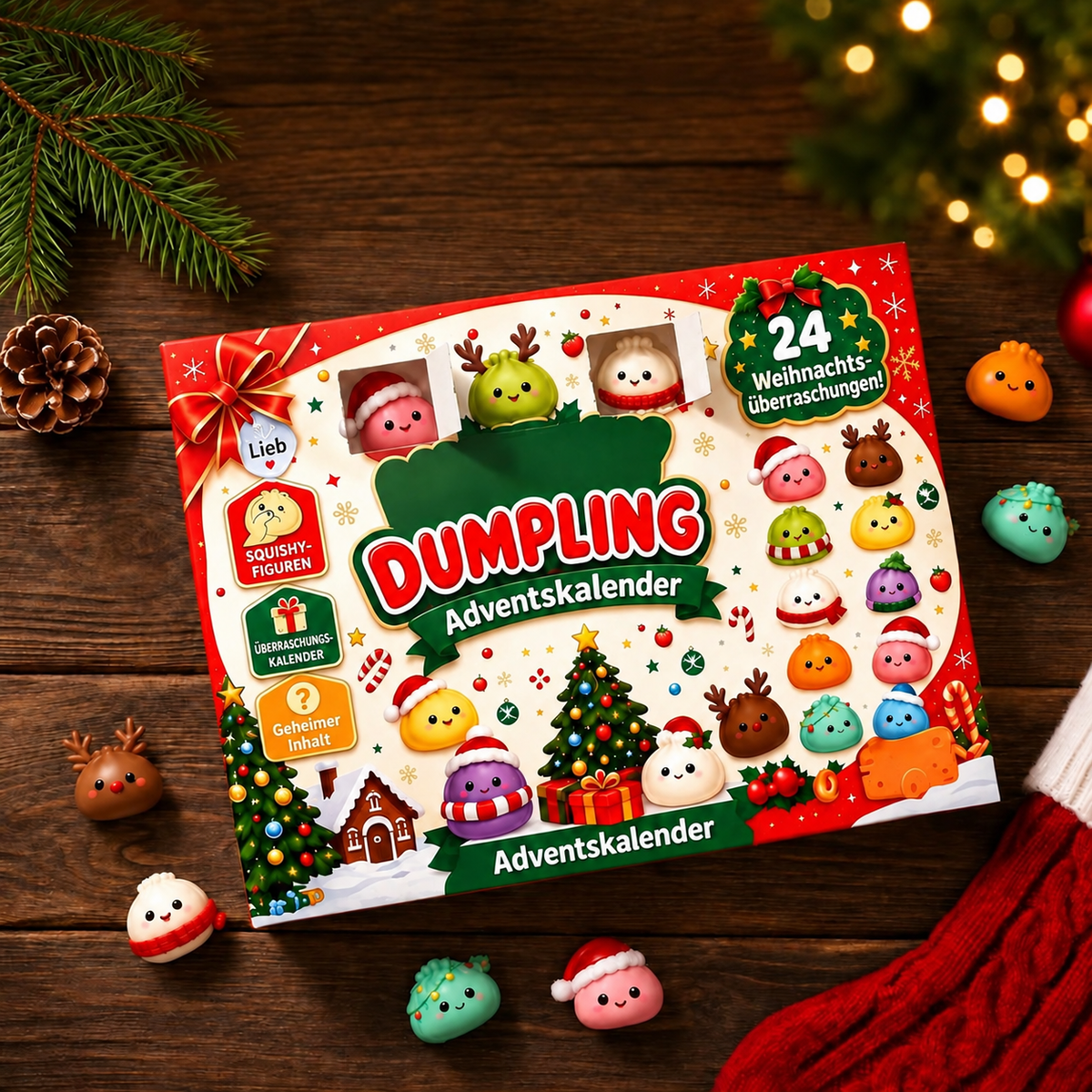 Le calendrier de l’Avent Loomies dans une ambiance de Noël
