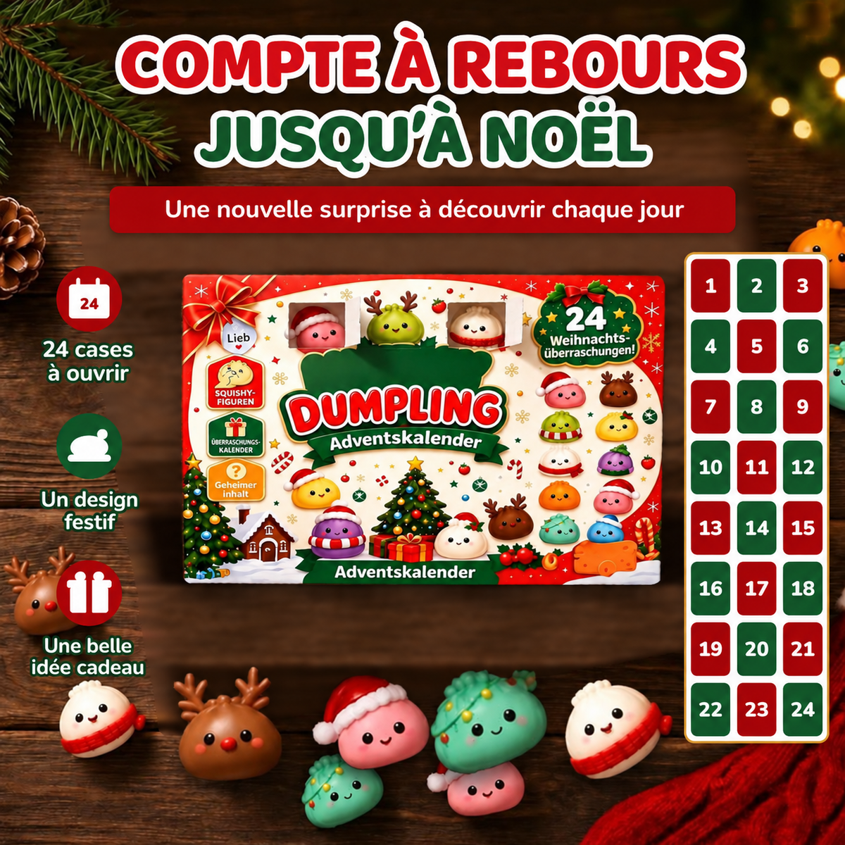 Calendrier de l’Avent Squishy Dumpling 2026